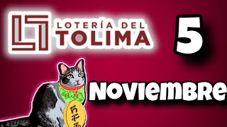 Resultado LOTERIA DEL TOLIMA Martes 5 de Noviembre de 2024 [upl. by Nodnek747]