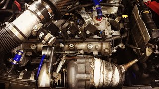 Modified 500 Abarth 595  Big Turbo Upgrade Build Video WITH SOUND [upl. by Notrom]