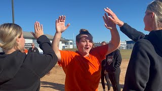 OSU softball team visits women’s prison [upl. by Senalda]