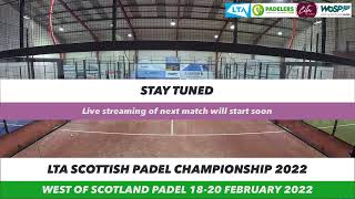 West of Scotland Padel  Scottish Championships [upl. by Gusta]