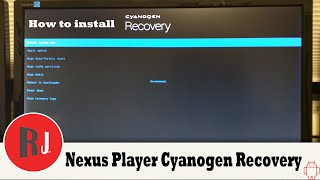 How to Install Cyanogen Recovery on the Nexus Player TV [upl. by Elegna]