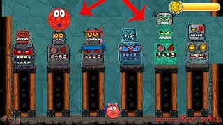 All 6 BOSS battles with quot Red Bilberry quot in Red Ball 4 Update [upl. by Platto]