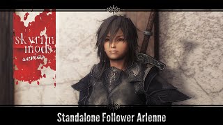 Skyrim Mods  Standalone Follower Arlenne [upl. by Mars]