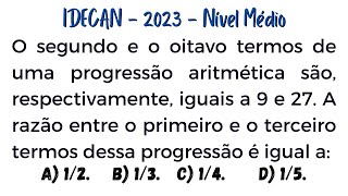 RACIOCÍNIO LÓGICO IDECAN CAERNRN 2023 QUESTÃO 6 [upl. by Beard]