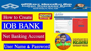 Indian Overseas Bank Internet Banking Registration in Telugu  IOB Net Banking Registration 2024 [upl. by Behka]