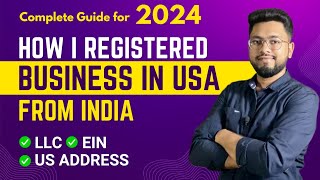 How to Register Business in USA from India  LLC or C corp in Wyoming [upl. by Trahern]