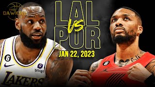 Los Angeles Lakers vs Portland Trail Blazers Full Game Highlights  Jan 22 2023  FreeDawkins [upl. by Silvano335]