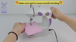 How to end the stitching  KPCB Mini Sewing Machine [upl. by Asilenna]