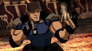 Stryker  Fight Scenes Mortal Kombat Legends Battle Of The Realms [upl. by Sinegold]