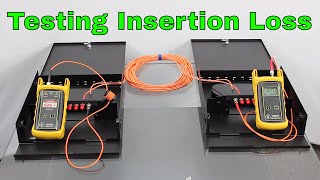 How to test the insertion loss of Fiber Optic Cable [upl. by Yezdnil]