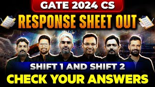 GATE Response Sheet 2024 CSE  All Shift  How to Check Your Answer  How To Download Response Sheet [upl. by Atiuqrehs]