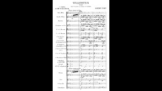 Vincent dIndy  Wallenstein Op 12 trilogies for orchestra with score [upl. by Acinoryt]