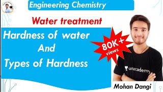 Hardness of water  types of hardness  engineering chemistry  water treatment  water softening [upl. by Refeinnej]