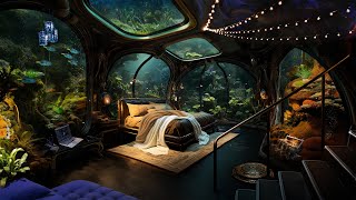 Aquarium Bedroom  Under the Sea Living  Relaxing Underwater and Bubbling Sounds for Sleep  10 hrs [upl. by Naxela872]