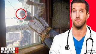 ER Doctor REACTS to Red Dead Redemption 2  Experts React [upl. by Robinette]