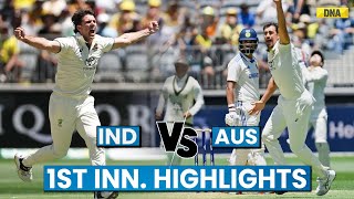 IND Vs AUS Highlights 1st Test India All Out At 150 Australias Hazelwood Steals The Show BGT 2025 [upl. by Kostival]