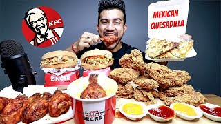 Kentucky Fried Chicken KFC amp Quesadilla Indian MUKBANG  Akshanshu Aswal [upl. by Guntar]