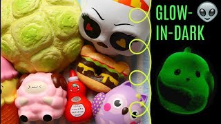 Glow in the Dark Squishy Package from JennaLynSquishies [upl. by Hayyikaz]