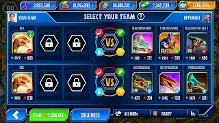 NEW RED DEFEAT ALL OPPONENTS  JURASSIC WORLD THE GAME [upl. by Meehahs]