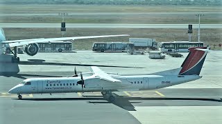 Fly Cemair Dash 8400 Take Off amp Landing At Cape Town International Airport 4K [upl. by Salkcin]