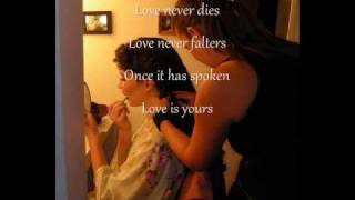 Love Never Dies  Sierra Boggess LYRICS ON SCREEN [upl. by Tj43]