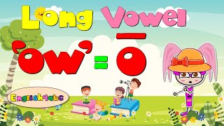 Long Vowel ow  Ō  The Letters o and w Phonics Mix [upl. by Love]