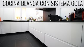 Cocina Blanca MUY bonita  Sistema gola encimera granito warwick [upl. by Stauder920]