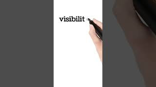 visibility meaning in hindi  visibility ka matlab kya hota hai  shorts [upl. by Lizzy]