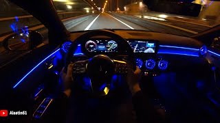 2024 Mercedes CLA  REVIEW CLA 220 AMG POV TEST DRIVE at NIGHT [upl. by Etnauj59]