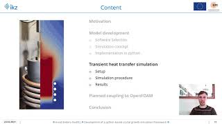 Development of a python‐based crystal growth simulation framework Arved EndersSeidlitz preCICE21 [upl. by Idell]