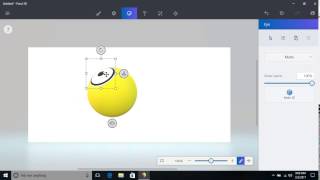 Drawing 3D Smile face in Paint 3D [upl. by Allicirp]