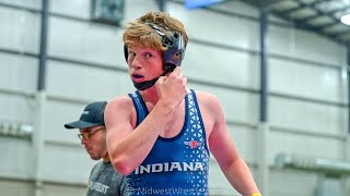 132 – Anthony Riley G of IL CornStars Silver vs Cooper Rathburn R of Pursuit Wrestling OH [upl. by Nolaj]