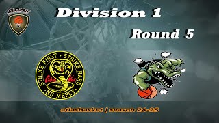 Atlasbasket  Div 1Round 5  COBRA KAI vs CROCODILES [upl. by Stelu]