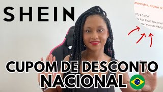 CUPOM DE DESCONTO NACIONAL DA SHEIN PARA AGOSTO [upl. by Munsey]