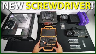 Building a Gaming PC with my NEW SCREWDRIVER [upl. by Neelyt]