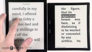 Amazon Kindle Oasis 2017 vs Kobo Aura One [upl. by Bonnette]