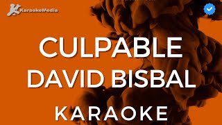 David Bisbal  Culpable KARAOKE Instrumental con coros [upl. by Sikram]