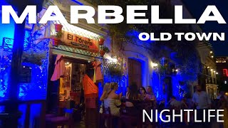 Marbella  walking tour  🏚️ beautiful old town nightlife  🌞 summer 2023 [upl. by Nibbor]