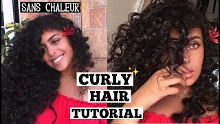 CHEVEUX BOUCLÉS SANS CHALEUR  CURLY HAIRSTYLE BY GOLDIE KATY [upl. by Hallette]