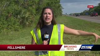 Brush fire closes portion of Interstate 95 [upl. by Crosby459]