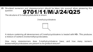 970111MJ24Q25  970111MayJune24Q25  9701 Paper 1 v1 Summer 2024 Q25 970111MJ2024Q25 [upl. by Eilyk]