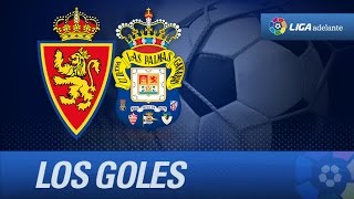 Todos los goles de Real Zaragoza 02 UD Las Palmas [upl. by Cnahc578]