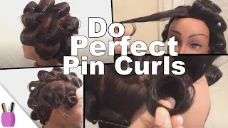 How To Do Perfect quotPin Curlsquot [upl. by Ahtoelc784]