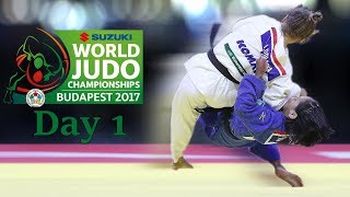 Ippon Highlight Day 1  World Championships Budapest 2017  JudoHeroes [upl. by Annawahs]