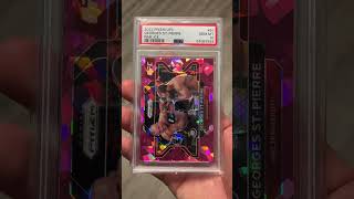 🔥 My George St Pierre 2022 Prizm Cracked Pink Ice PSA 10 🏆 UFC GSP mma SportsCards [upl. by Gilchrist]