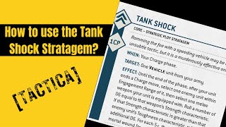 How to use the Tank Shock Stratagem Warhammer 40k Tactica 10th Edition [upl. by Nagiam268]