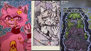 🍄🍄 ALT TIKTOK DRAWING ALTERNATIVE ART TIK TOK COMPILATION ⛓⛓ goth emo grunge aesthetics [upl. by Sherurd]