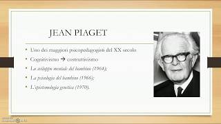 12 24 CFU PSICOLOGIA DELLO SVILUPPO JEAN PIAGET pt1 [upl. by Jerad]