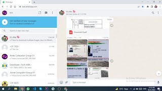 How to download multiple images docs on Whatsapp Web 2022 [upl. by Annerb]