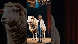 Woman performs fusion with sheep on AGT agt magic performance [upl. by Hardi727]